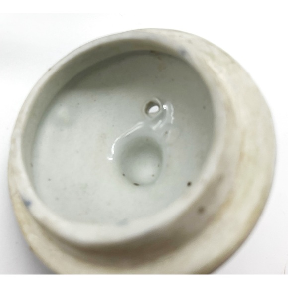 VTG Chinese Teapot Porcelain Upright Handle S Shaped Spout with Dragon Design - Picture 11 of 11